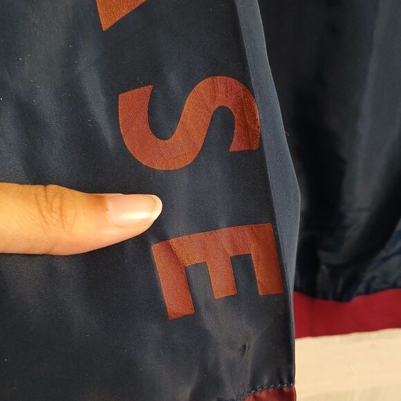 Samase It's Different Size L Navy/Maroon Logo Accent Bomber Jacket - Picture 11 of 11